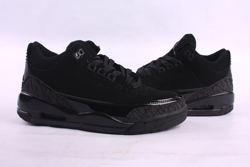 Latest Jordan 3 Retro All Black Shoes - Click Image to Close