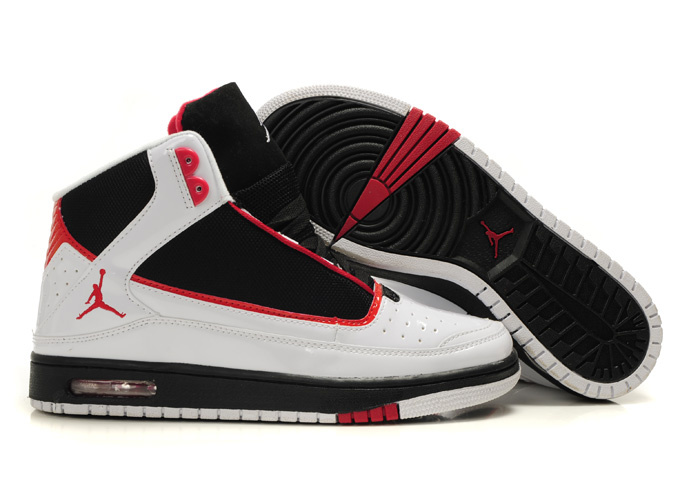 2011 Air Jordan Shoes Black Red White
