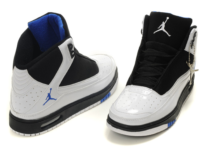 2011 Air Jordan Shoes White Blue - Click Image to Close