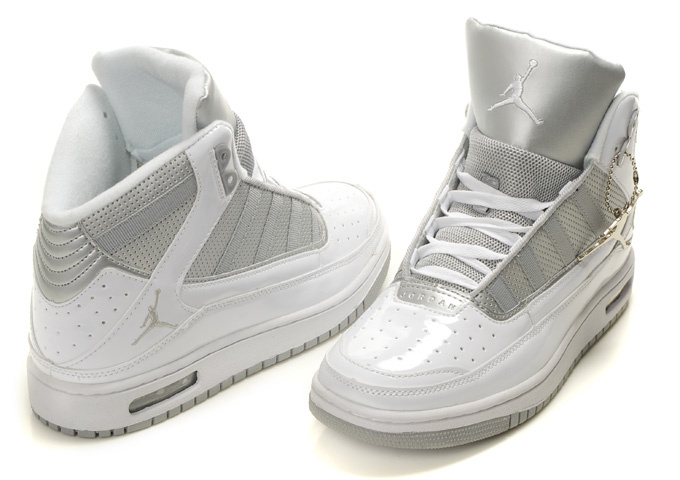 2011 Air Jordan Shoes White Silver