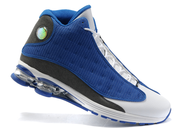 2012 Air Cushion Jordan 13 Blue White Grey