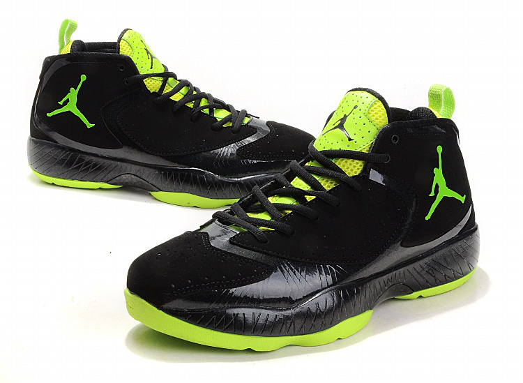 2012 Air Jordan Black Green - Click Image to Close