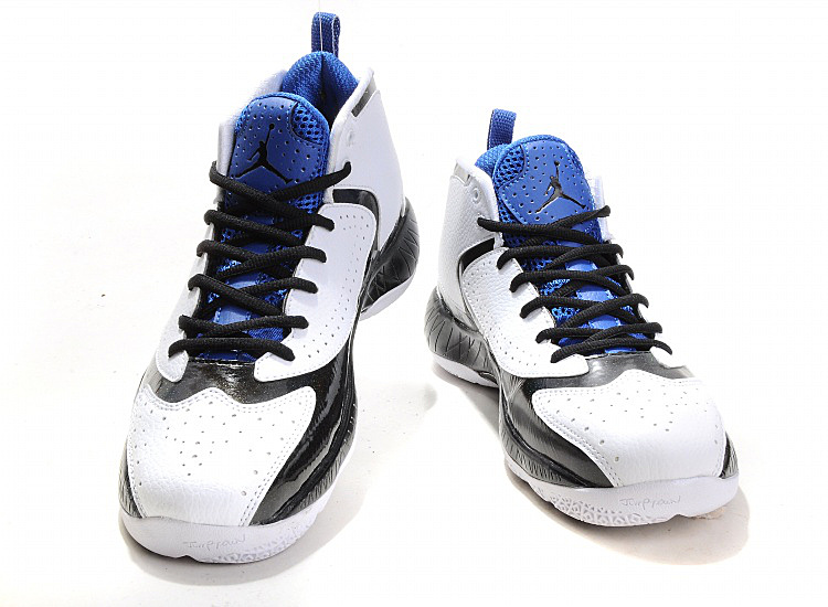 2012 Air Jordan White Blue - Click Image to Close