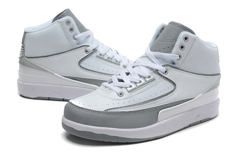2014 Jordan 2 Retro White Grey Shoes - Click Image to Close