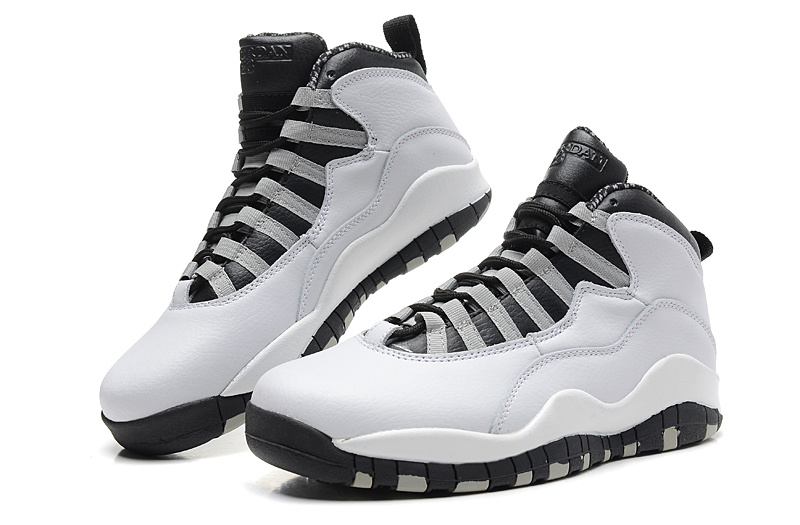 2015 Air Jordan 10 Retro White Black Green Shoes - Click Image to Close