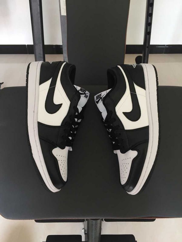 2015 30th Air Jordan 1 Low Black White Shoes - Click Image to Close