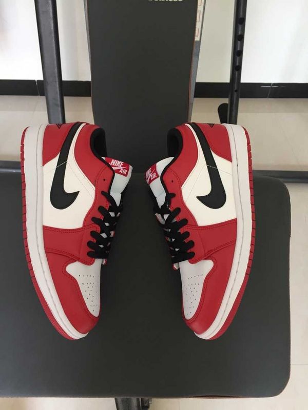 2015 30th Air Jordan 1 Low Red White Black Shoes