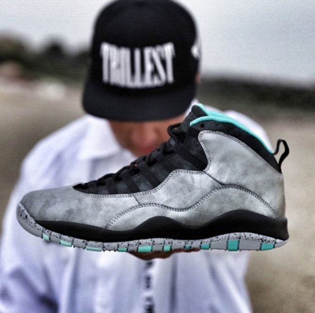 2015 Air Jordan 10 Retro White Black Green Shoes - Click Image to Close