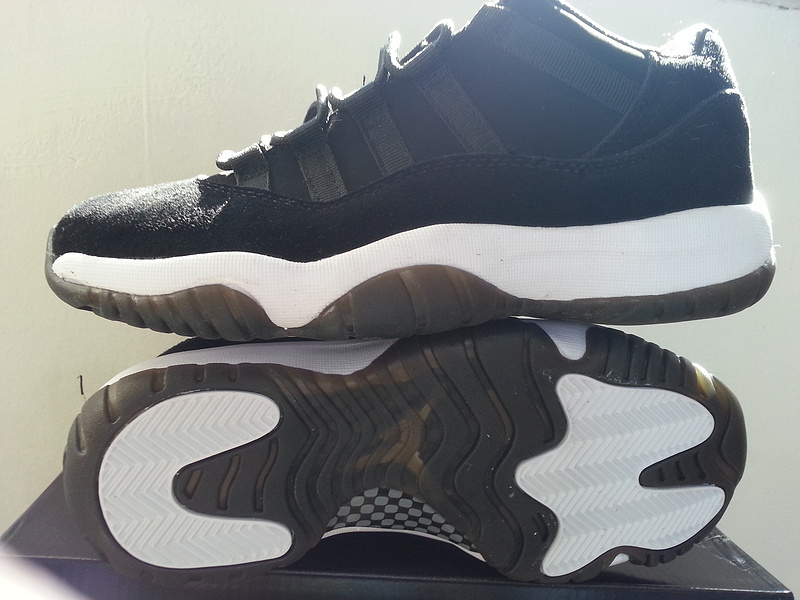 2015 Air Jordan 11 Retro Low Shoes Black White - Click Image to Close