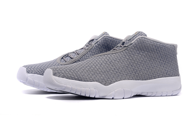 New Arrival Air Jordan Future Grey White Shoes - Click Image to Close