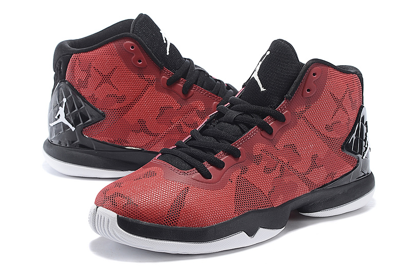 2015 Air Jordan Super Fly 4 Red Black Shoes - Click Image to Close