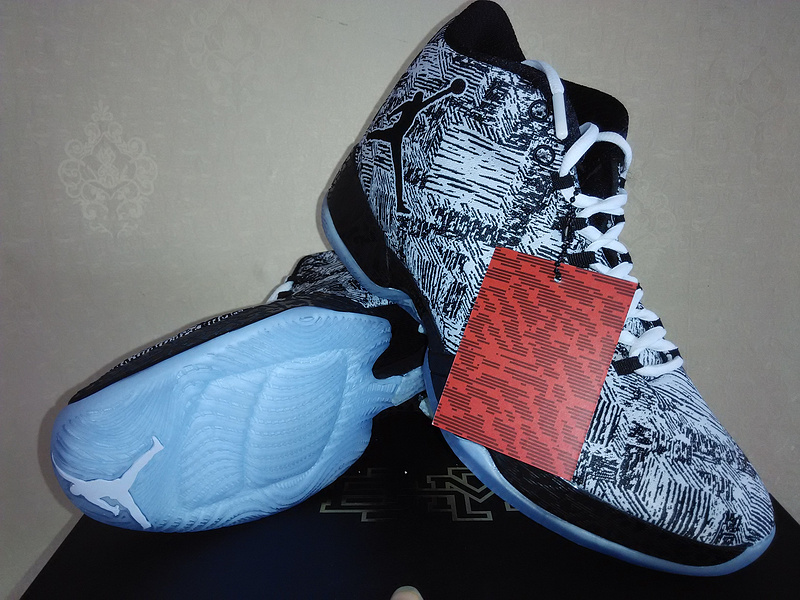 2015 Jordan Retro 13 Low White Black Blue Shoes - Click Image to Close