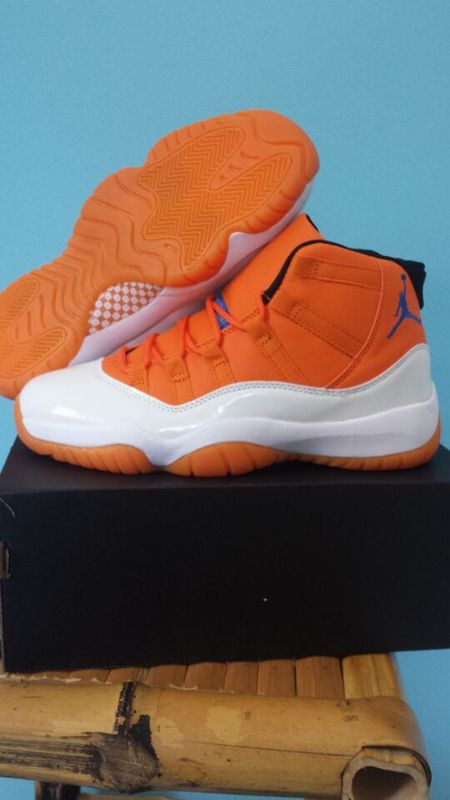 2015 Jordan 11 Retro White Orange - Click Image to Close