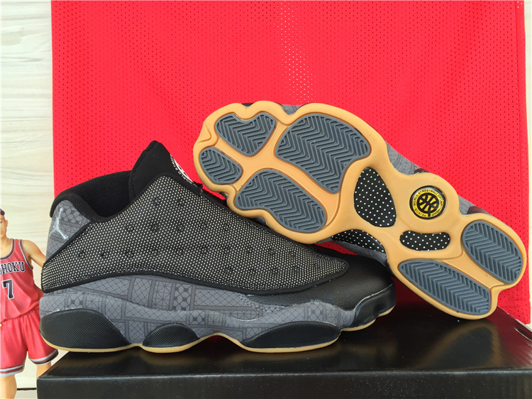 2015 Jordan 13 Low Black Orange Shoes - Click Image to Close