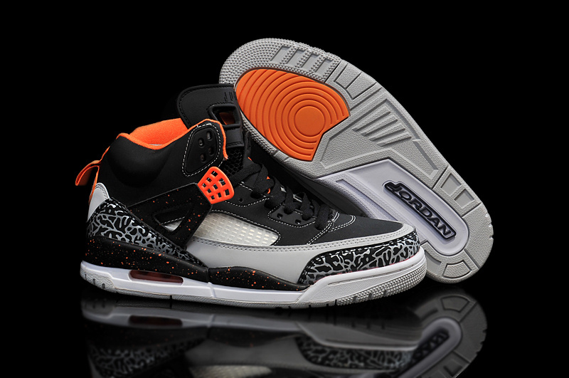 2015 Air Jordan Spizike Black Orange Grey Shoes