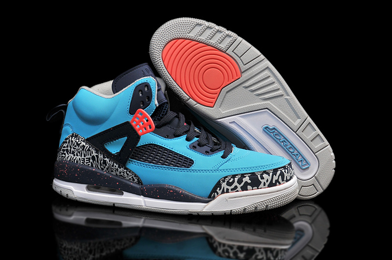 2015 Air Jordan Spizike Blue Black Shoes - Click Image to Close