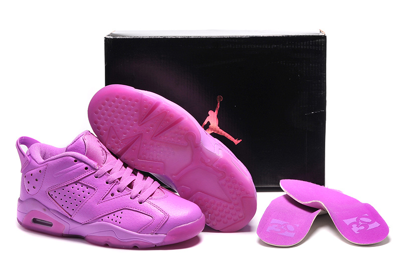 2015 Air Jordan 6 All Purple Shoes For Women - Click Image to Close