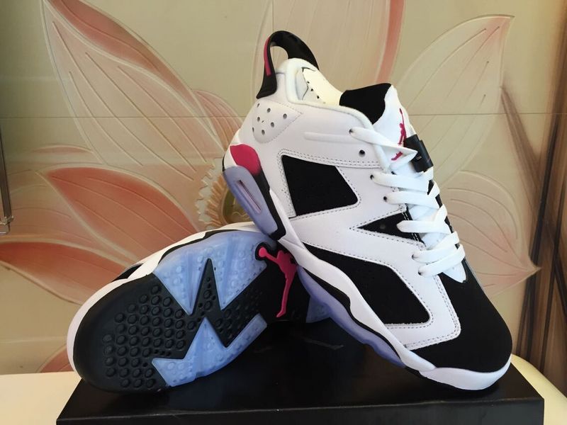 2015 Jordan 6 Low White Black Shoes