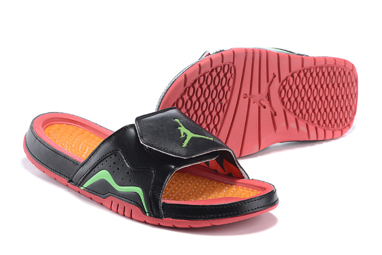 Latest Air Jordan 7 Retro Hydro Black Green Orange - Click Image to Close