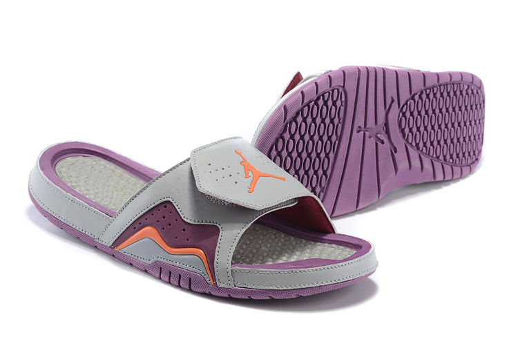 Latest Air Jordan 7 Retro Hydro Grey Purple Orange - Click Image to Close