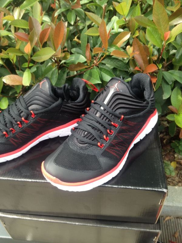 2015 Air Jordan Running Shoes Black Red White - Click Image to Close