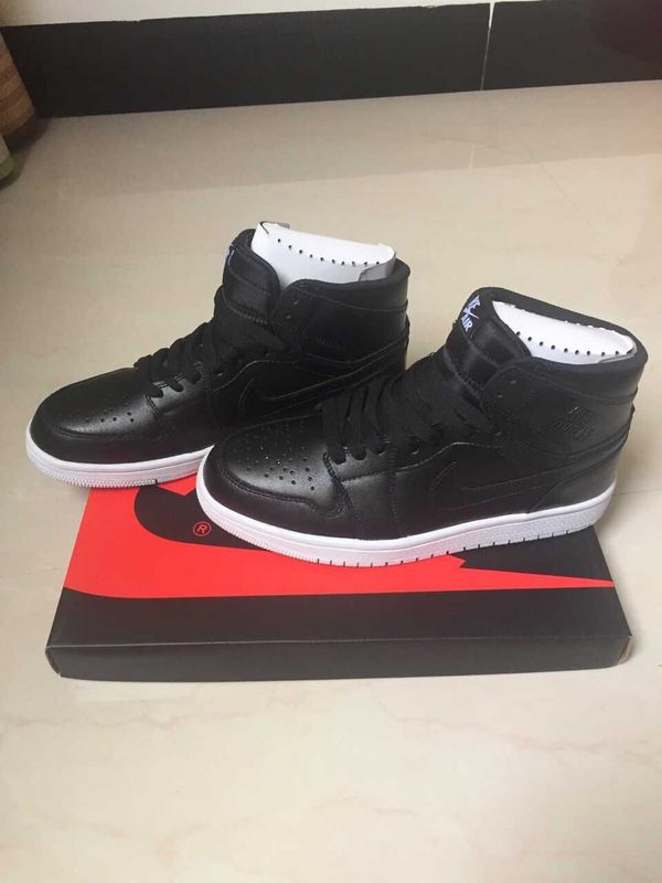 Latest 2015 Air Jordan 1 Retro Oreo Black Shoes