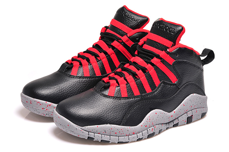 Latest Air Jordan 10 Retro Black Red Shoes