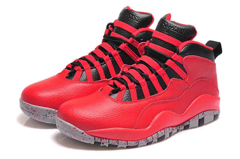 Latest Air Jordan 10 Retro Red Black Shoes