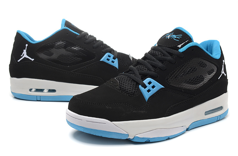 Air Jordan Flight 23 RST Low Black Baby Blue Shoes - Click Image to Close