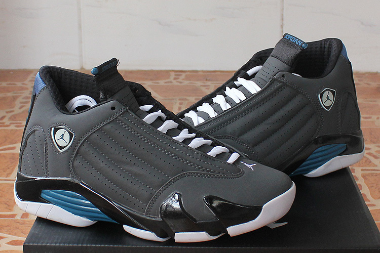 2015 Jordan Retro 13 Low White Black Blue Shoes