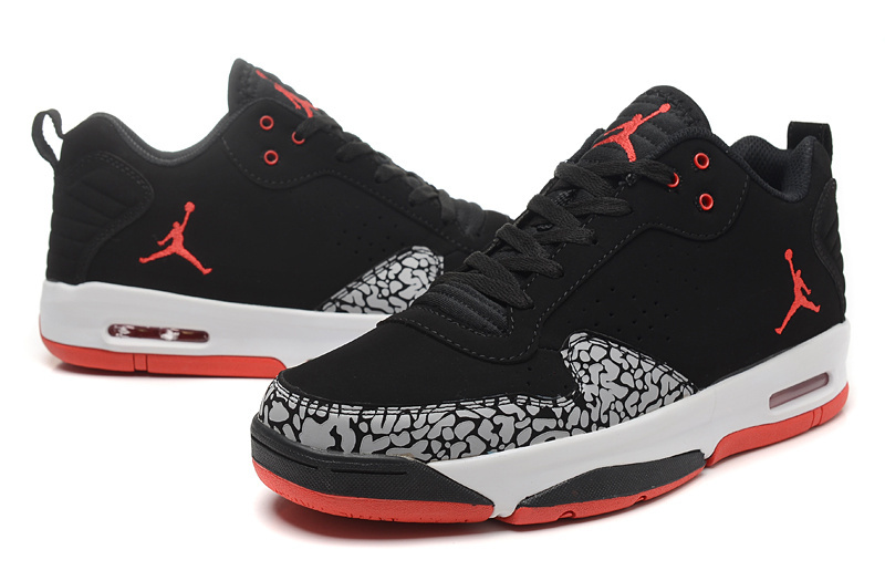 Latest Jordan Cement Grey Black Red White Shoes - Click Image to Close