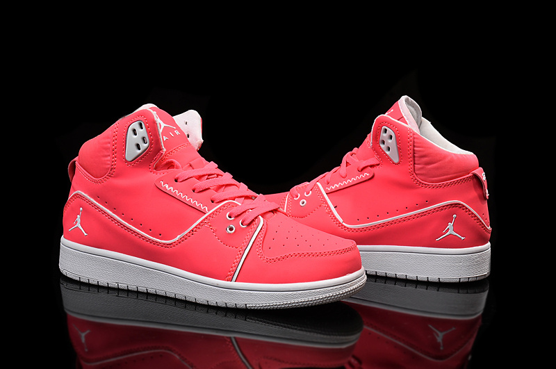 New Women Air Jordan 1 Flight 2 Red White Shoes - Click Image to Close