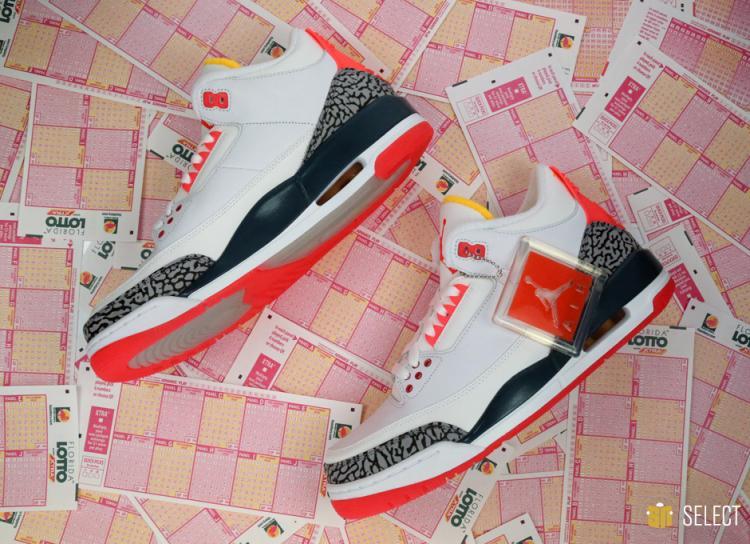 New Air Jordan 3 Retro White Cement Red