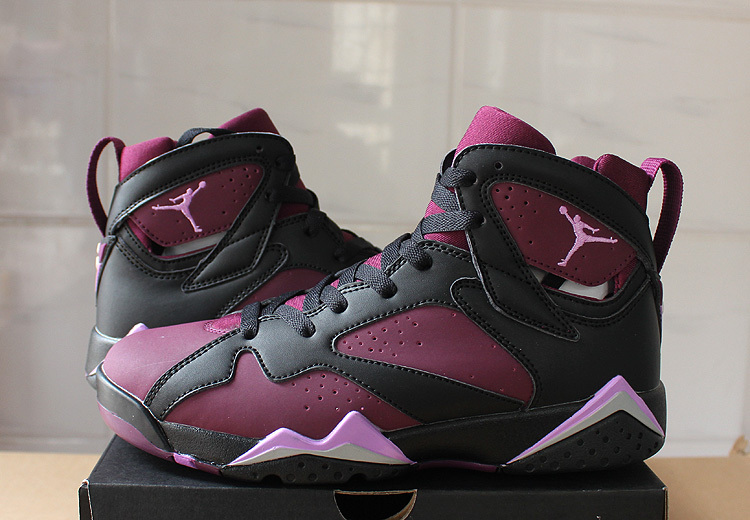 2016 Air Jordan 7 Retro Mulberry Purple Black Shoes - Click Image to Close