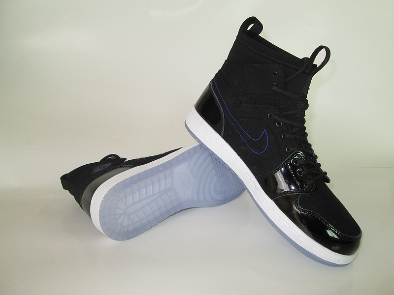 New Jordan 1 Retro Slam Dunk Black Blue White Shoes - Click Image to Close