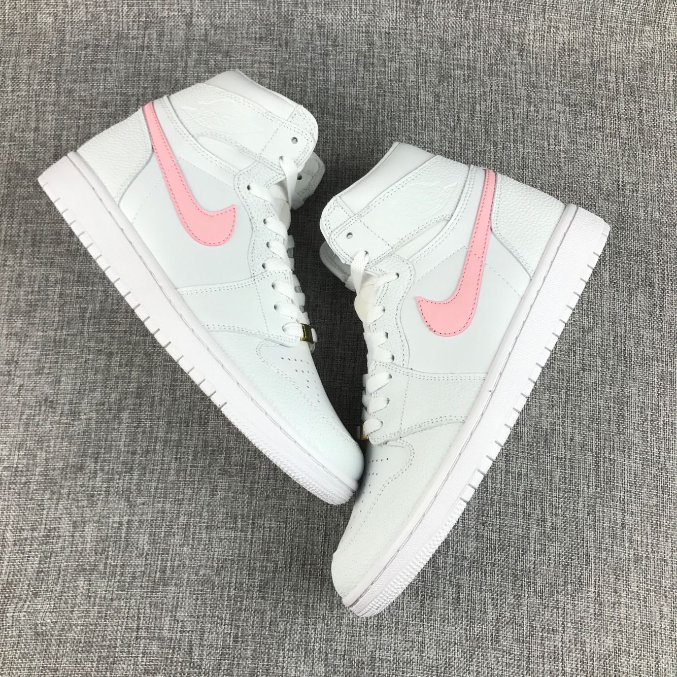 Latest Jordan 1 Retro White Pink Shoes