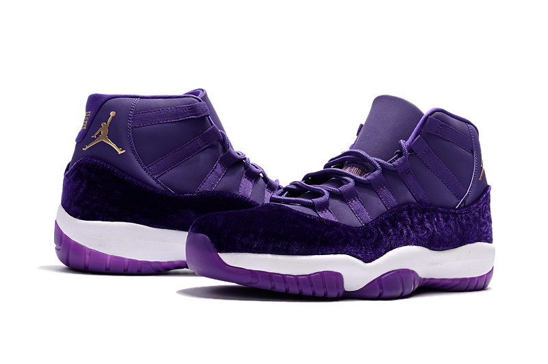 2017 Jordan 11 Velvet Heiress Purple Shoes