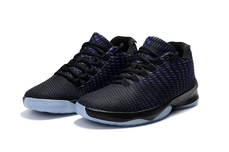 2015 Jordan Retro 13 Low White Black Blue Shoes - Click Image to Close