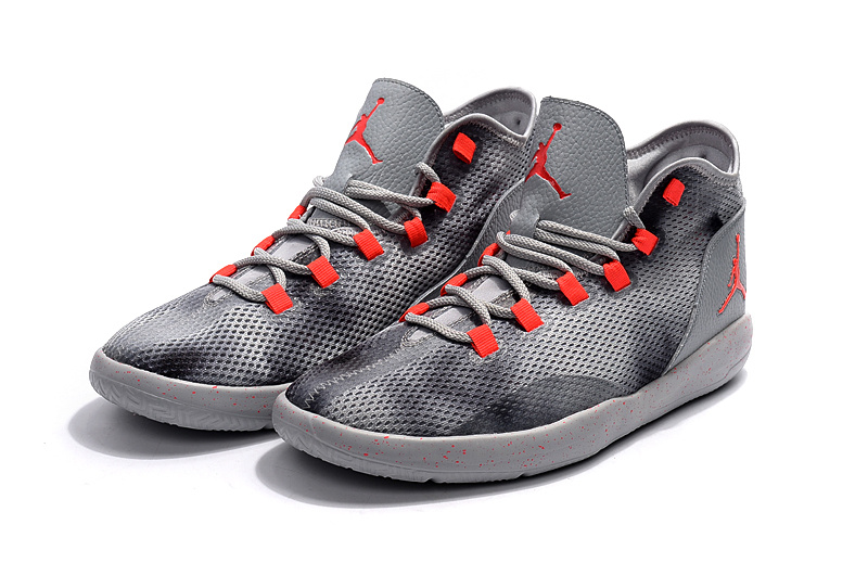 2017 Jordan Grey Black Red Casual Shoes