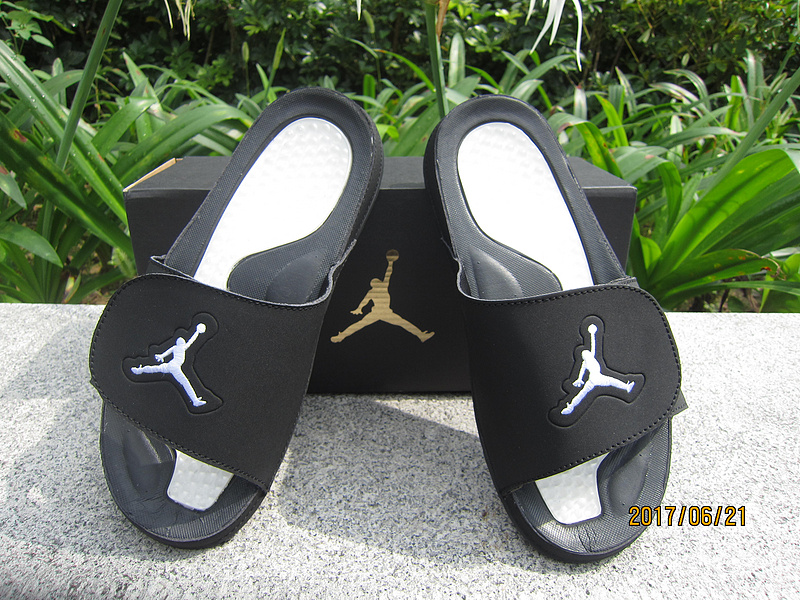 New Air Jordan Hydro Black White Sandal - Click Image to Close