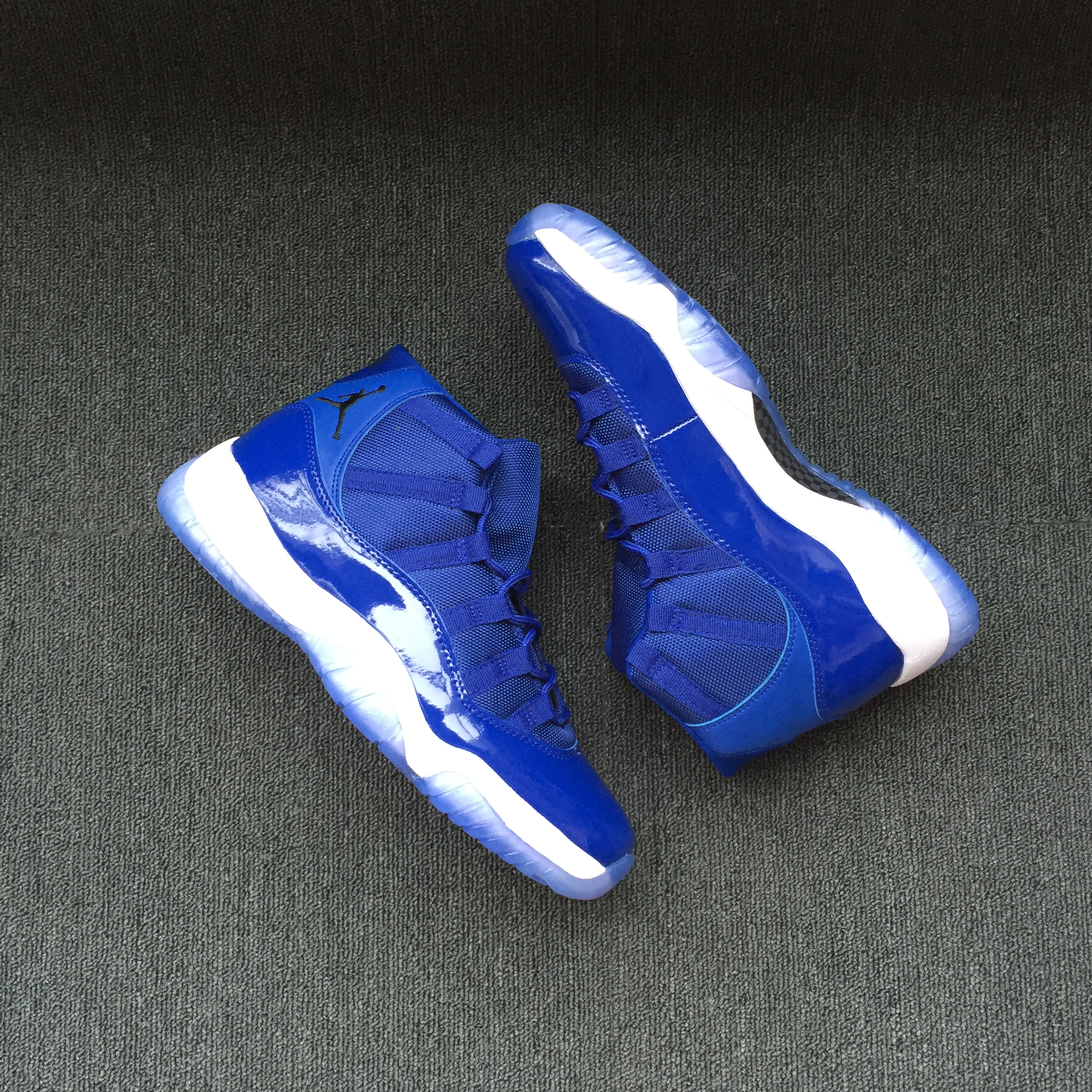 New Jordan 11 Roayl Blue Black White - Click Image to Close