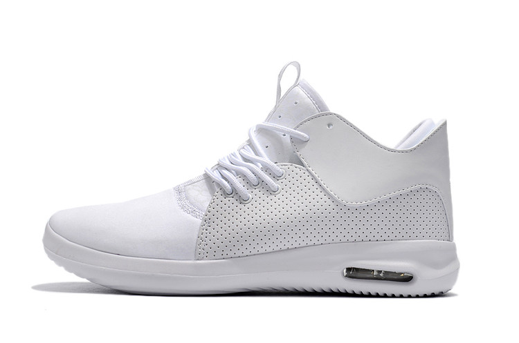 2018 All White Jordan Running Shoes