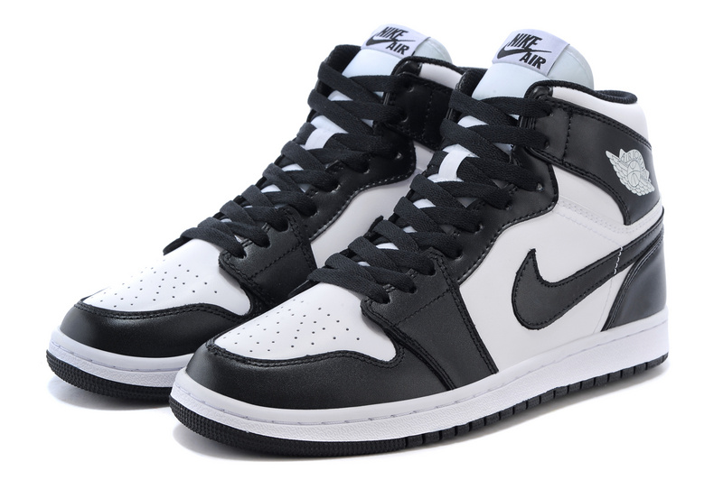 Latest 2015 Jordan 1 OG Shoes Black White - Click Image to Close