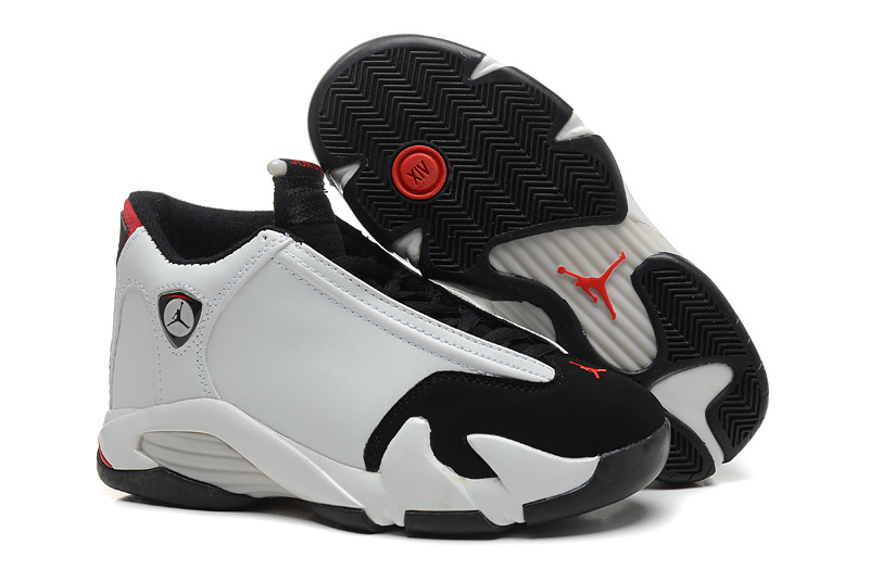 Latest 2015 Jordan 14 Shoes White Black Red - Click Image to Close