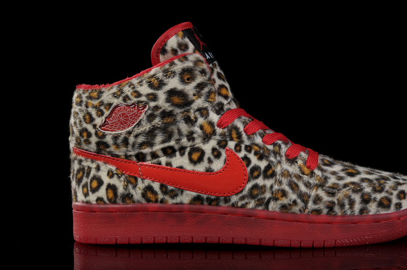 Air Jordan 1 Leopard Red For Women