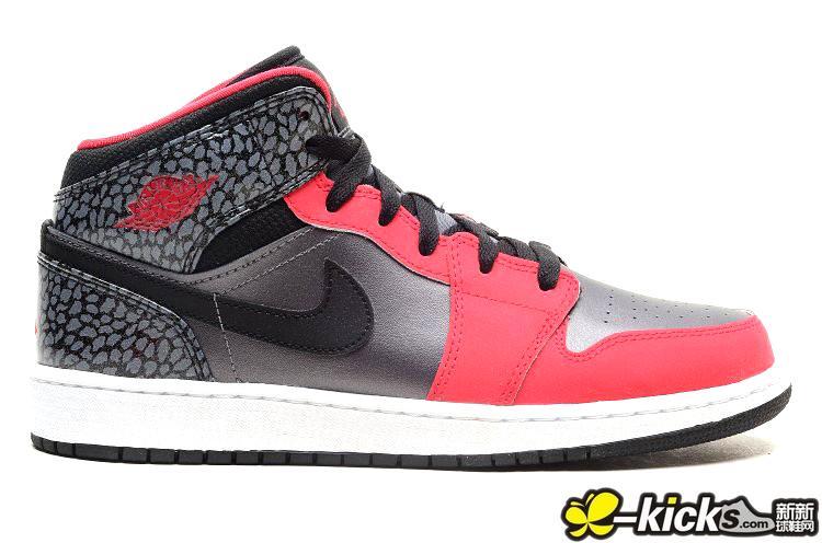 2015 Air Jordan 1 Pink Silver Black Shoes For Women