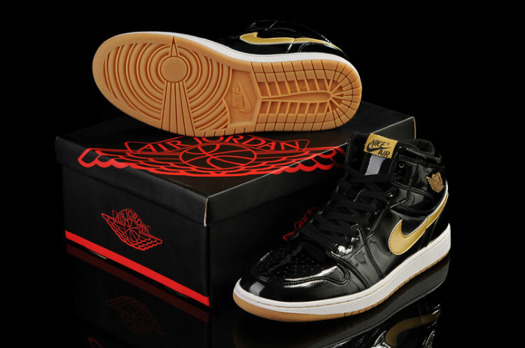 Black Gold Jordans 1 Retro