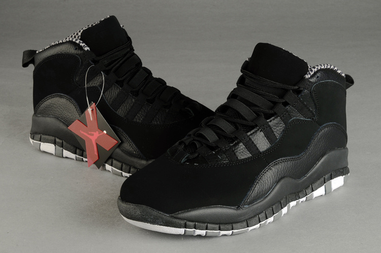 Air Jordan 10 Duplicate All Black Shoes