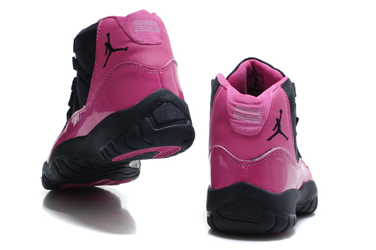 Air Jordan 11 Black Pink For Women - Click Image to Close
