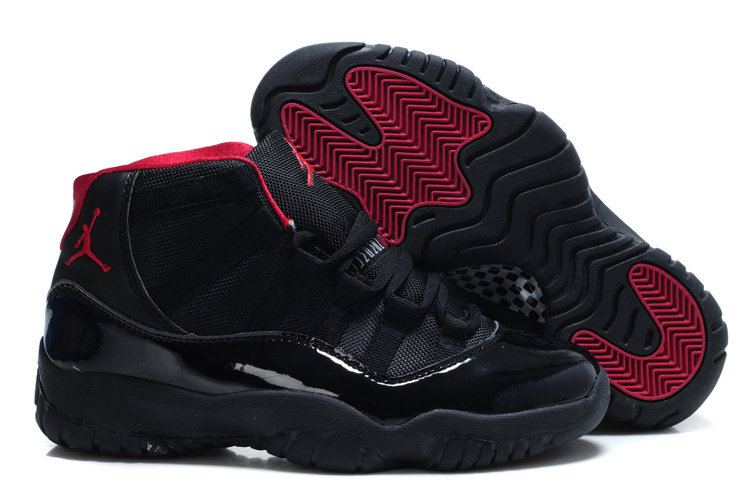 Air Jordan 11 Black Red For Women